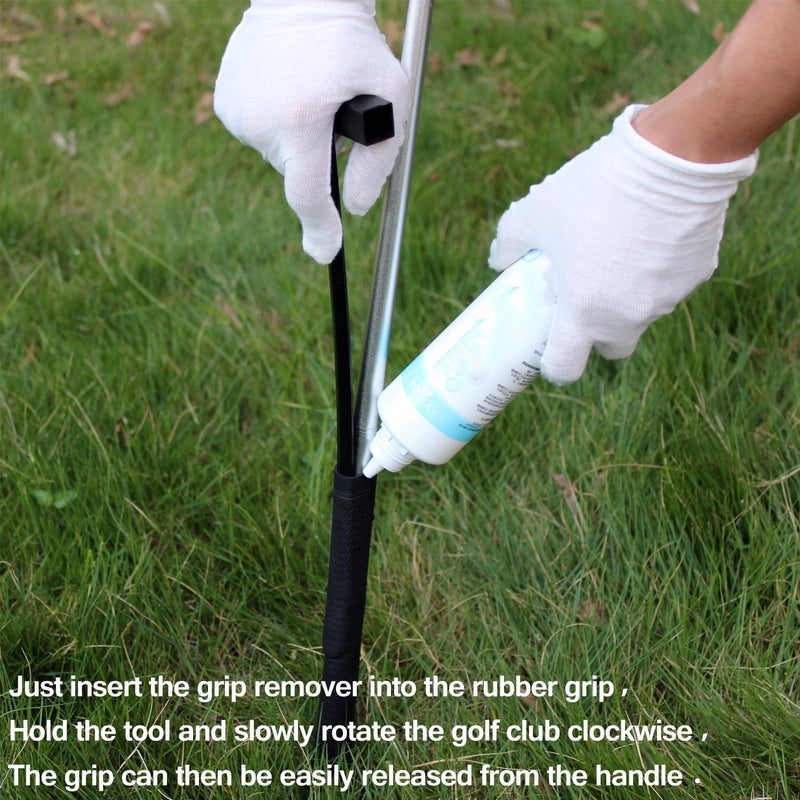 VANROUG Golf Grip Removal Tool,Black V-Groove Grip Remover Saver 11" for Standard Length Swinging Grips,Golf Grip Kit,Grip Repair Tool,Golf Grip Tool,Gripping Tool - Image 4